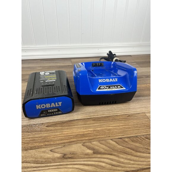 Kobalt 40V MAX Extended Run 5.0Ah Li-Ion Battery KB 540-06 With Charger Tested - Picture 5 of 8